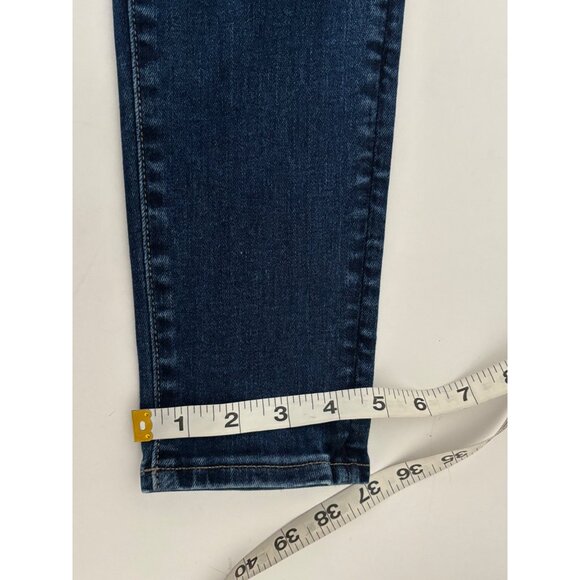 American Eagle Jean 8 High-Waisted Jegging Dark Wash Clean Girl Street Style - Picture 9 of 16